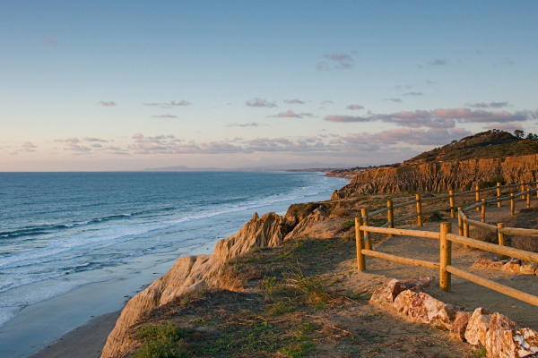 San Diego coast hiking trail