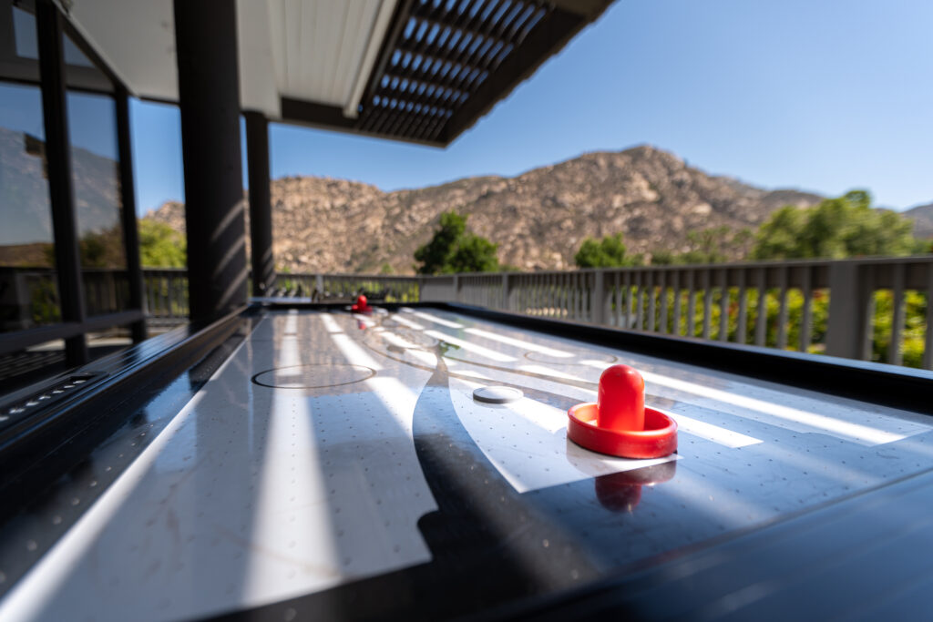 Riviera Oaks Resort Amenities air hockey table