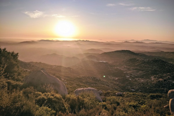 Ramona overlooking the hills