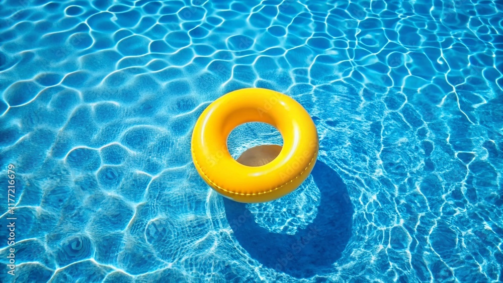 floatie in the swimming pool